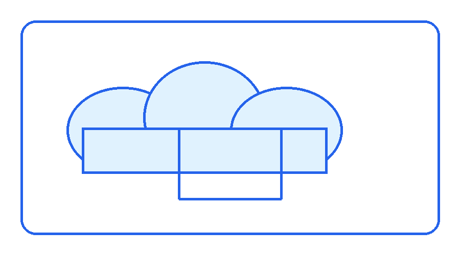 Cloud infrastructure illustration